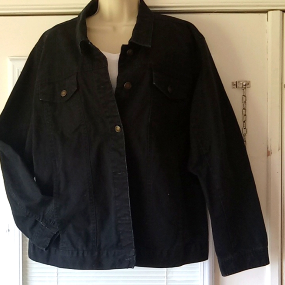 Denim Black Jacket